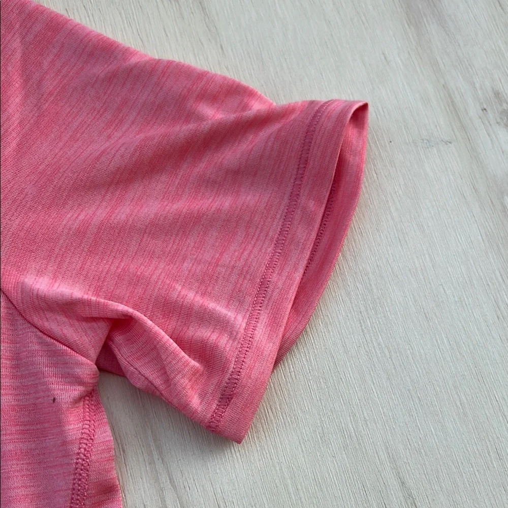 Asics Race V-Neck SS Top Pink Heathered Running Shirt XS 196074746811 - Picture 4 of 10